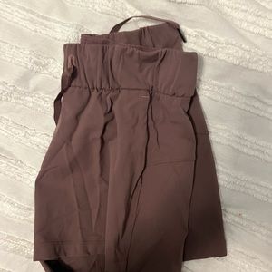Maroon Lululemon shorts